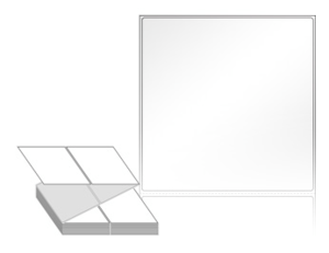 110 x 111 (mm) ZL110111LG 흰색 아트 광택지 [1,000라벨/Box]