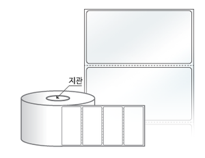 80 x 40 (mm) RL8040LT 투명(방수) PET [3,000라벨/Roll]