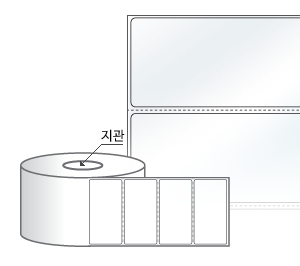 80 x 40 (mm) RL8040LT 투명(방수) PET [3,000라벨/Roll]