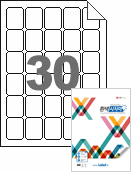 35 x 45 (mm) RV456 흰색 모조 시치미