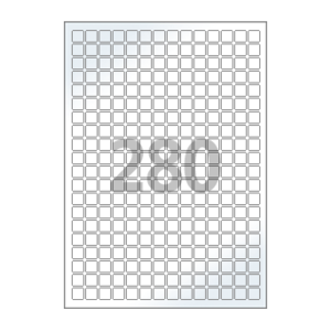 12 x 12 (mm) CL880LG 흰색 광택 아트지