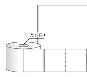 RL9082DT 라벨크기: 90 x 82 (mm) , 지관: 75mm [1,500라벨/Roll]