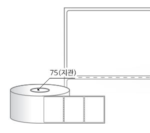 RL7061LG(아트지) 라벨크기: 70 x 61 (mm) , 지관: 75mm [2,000라벨/Roll]