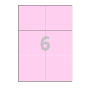 105 x 99 (mm) CL606P 분홍색 모조지