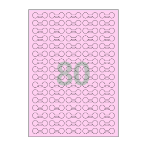 35 x 13 (mm) 아령 SL780P 분홍색 모조지