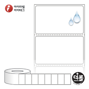 RL6035PPDT (75지관), 흰색(방수) PP 감열지, 60 x 35 (mm) [3,000라벨/Roll]
