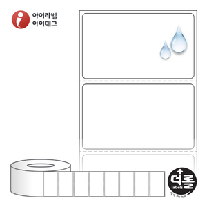 RL6035PPDT (75지관), 흰색(방수) PP 감열지, 60 x 35 (mm) [3,000라벨/Roll]