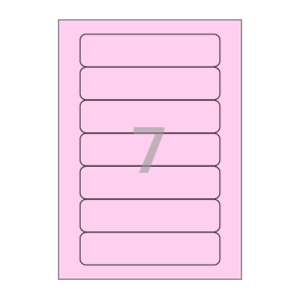 159.5 x 38.07 (mm) CL617P 분홍색 모조지