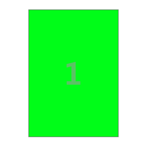 210 x 297(mm) CL611NG 형광 녹색 아트