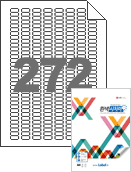 20 x 8.018 (mm) RV572 흰색 모조 시치미