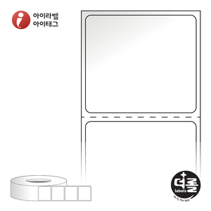 RL4035LG (75지관), 흰색(광택) 아트지, 40 x 35 (mm) - 리본 필요 [4,000라벨/Roll]