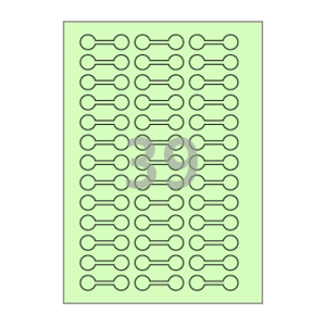 51 x 16 (mm) 아령 SL703G 연녹색 모조지
