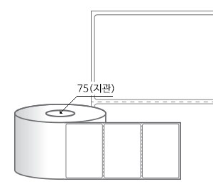 RL9061DT 라벨크기: 90 x 61 (mm) , 지관: 75mm [2,000라벨/Roll]