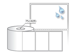 RL10067PP 흰색(방수) PP, 100 x 67 (mm) , 지관: 75mm [2,000라벨/Roll]