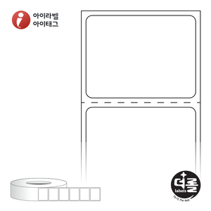 RL3527DT (75지관), 흰색 감열라벨, 35 x 26.633 (mm) - 리본 불필요 [4,000라벨/롤]