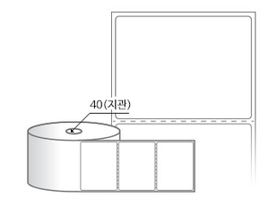 RS8060DT 라벨크기: 80 x 60 (mm) , 지관: 40mm [500라벨/Roll]