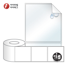 RL100107RVLT (75지관), 투명(방수) 시치미, 100 x 107.067 (mm) [1,000라벨_리본필요]