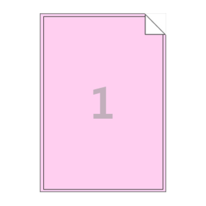199.1 x 288 (mm) RV211P 분홍색 모조 시치미