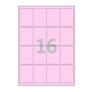 50 x 67 (mm) CL844P 분홍색 모조지