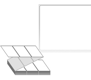 100 x 82 (mm) ZL10082DT 흰색 감열지 [1,500라벨/Box]