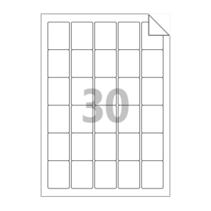 35 x 45 (mm) RV456 흰색 모조 시치미