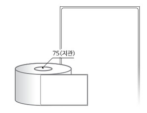 RL80124DT(감열지) 라벨크기: 80 x 124 (mm), 지관: 75mm [1,000라벨/Roll]