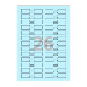 82 x 16 (mm) 삐치미 SL726B 하늘색 모조지