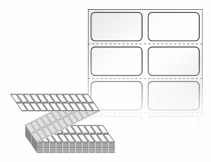 25 x 14 (mm) ZL025014LG 흰색 아트 광택지 [24,000라벨/Box]