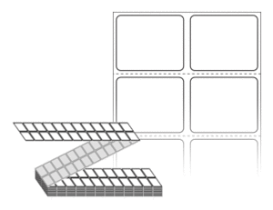 30 x 25 (mm) ZL030025DT 흰색 감열지 [12,000라벨/Box]