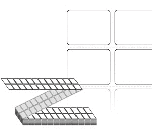 30 x 25 (mm) ZL030025DT 흰색 감열지 [12,000라벨/Box]