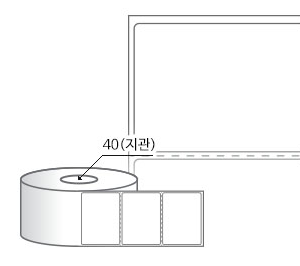 RS7052DT 라벨크기: 70 x 52 (mm) , 지관: 40mm [500라벨/Roll]