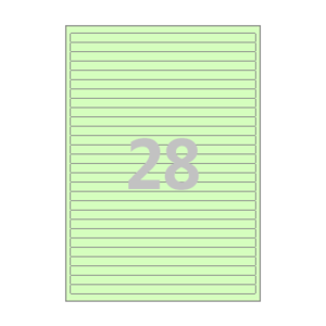 200 x 10 (mm) CL928G 연녹색 모조지