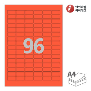 CL566TR, 빨간색 모조, 30 x 14 (mm)