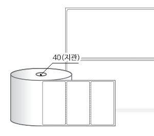 RS10052DT (40지관), 흰색 감열라벨, 100 x 52 (mm) [500라벨/Roll]