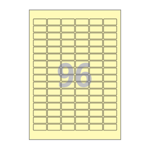 30 x 14 (mm) CL566Y 연노란색 모조지