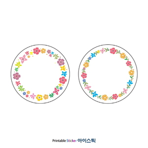 STA634D002CJLG, 흰색 고광택 잉크젯, Φ60 (mm) 원형, 잉크젯 프린터 전용