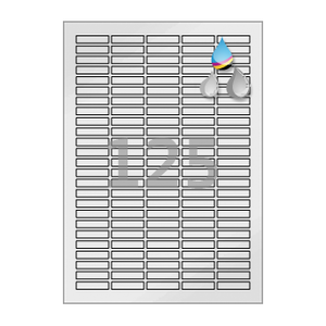 34 x 8 (mm) CJ552SU 은색 광택 방수 잉크젯