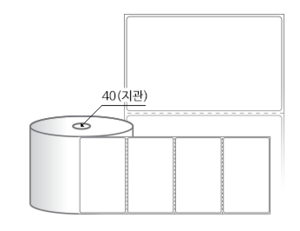 RS10061DT 라벨크기: 100 x 61 (mm) , 지관: 40mm [500라벨/Roll]