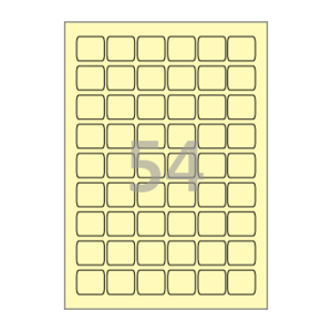 26 x 29.53 (mm) CL554Y 연노란색 모조지