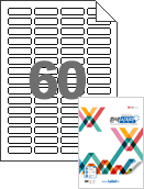 49 x 15 (mm) RV560 흰색 모조 시치미