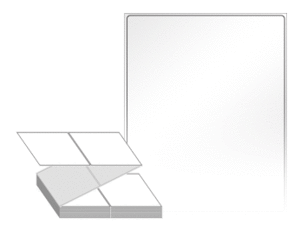 100 x 124 (mm) ZL100124LG 흰색 아트 광택지 [1,000라벨/Box]