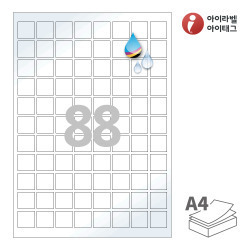 22 x 22 (mm) CJ888LU 흰색 광택 방수 잉크젯
