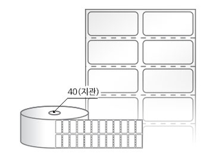 RS030014LG(아트지) 라벨크기: 30 x 14 (mm), 지관: 40mm [6,000라벨/Roll]