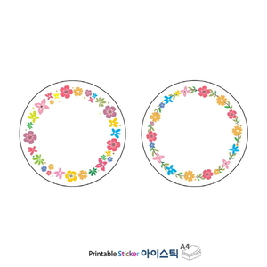 STA634D002LT, 투명 방수 레이저, Φ60 (mm) 원형, 레이저 프린터 전용