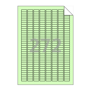 20 x 8.018 (mm) RV572G 연녹색 모조 시치미
