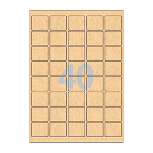 37 x 32 (mm) CL858KR 갈색 크라프트