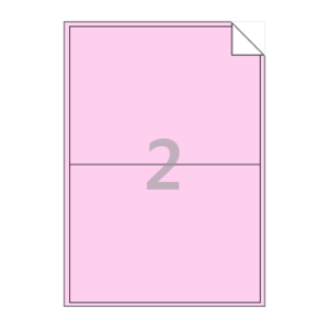 199 x 143.5 (mm) RV212P 분홍색 모조 시치미