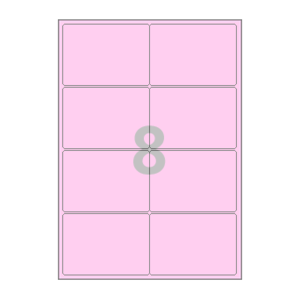 100 x 70 (mm) CL424P 분홍색 모조지