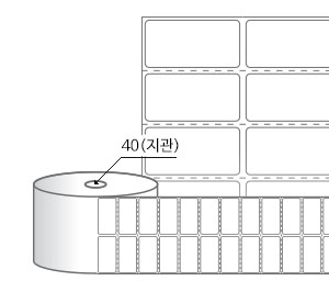 RS045022DT(감열지) 라벨크기: 45 x 22 (mm), 지관: 40mm [3,000라벨/Roll]