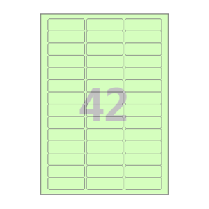 60 x 20 (mm) CL842G 연녹색 모조지